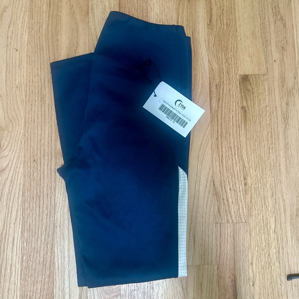 Zyia Navy promo mesh hi rise 7/8 24”